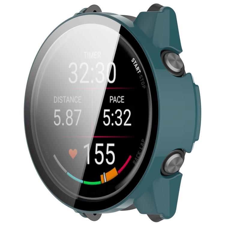 For Garmin Forerunner 570 47mm Tempered Film Integrated PC Watch Case