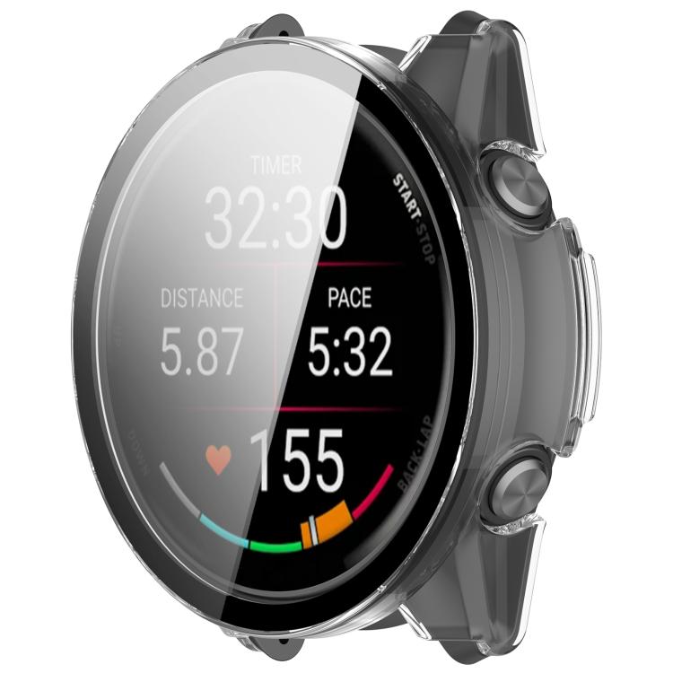 For Garmin Forerunner 570 47mm Tempered Film Integrated PC Watch Case
