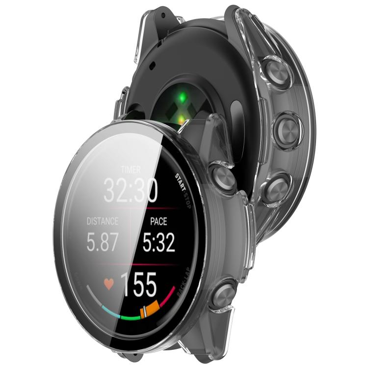 For Garmin Forerunner 570 47mm Tempered Film Integrated PC Watch Case