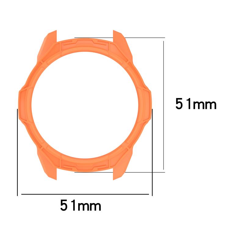 For Garmin Forerunner 570 47mm Hollow Armor Half Coverage TPU Watch Protective Case