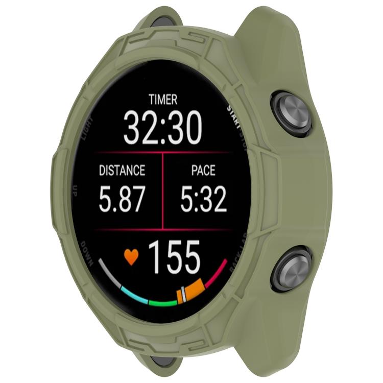 For Garmin Forerunner 970 Hollow Armor Half Coverage TPU Watch Protective Case