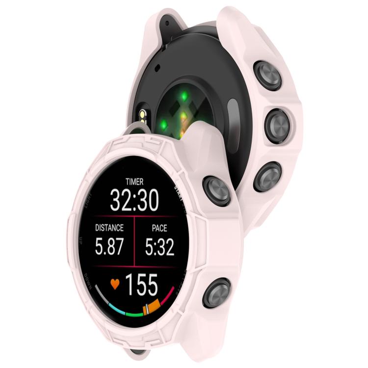 For Garmin Forerunner 970 Hollow Armor Half Coverage TPU Watch Protective Case