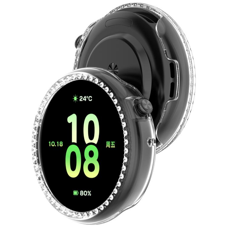 For Honor Watch Fit Single Row Diamond Half Coverage Hollow TPU Watch Case