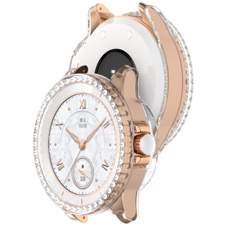 For Honor ROSSINI 2e Single Row Diamond Half Coverage Hollow TPU Watch Case