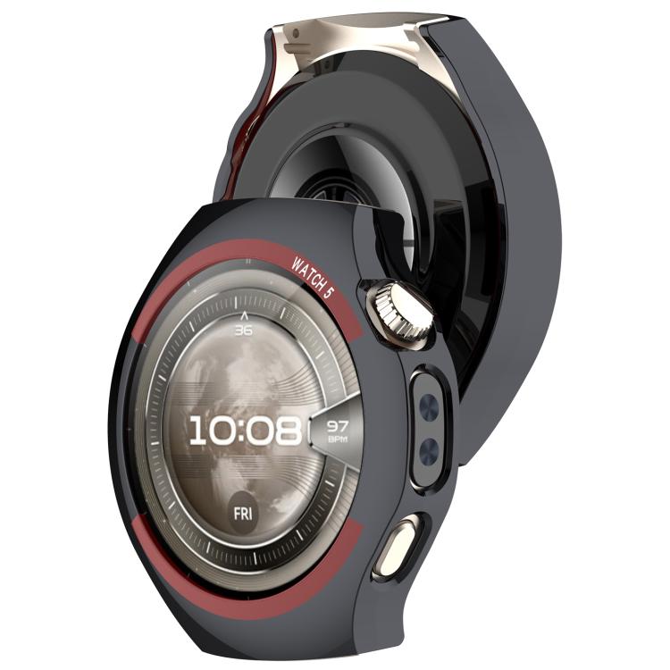 For Huawei Watch 5 46mm Change to Space Edition Hollow PC Watch Protective Case - Black