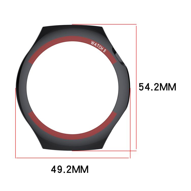 For Huawei Watch 5 46mm Change to Space Edition Hollow PC Watch Protective Case - Black