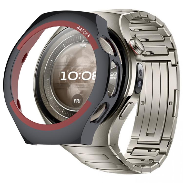 For Huawei Watch 5 46mm Change to Space Edition Hollow PC Watch Protective Case - Black