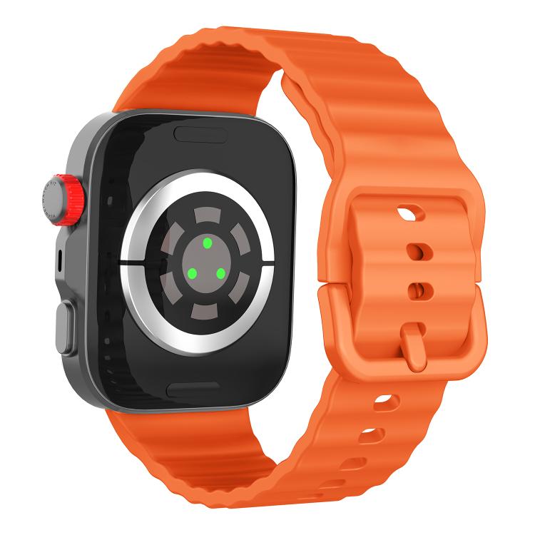 For Huawei Watch Fit 5 / Fit 5 Pro / Fit 4 Wave Texture Solid Color Silicone Watch Band