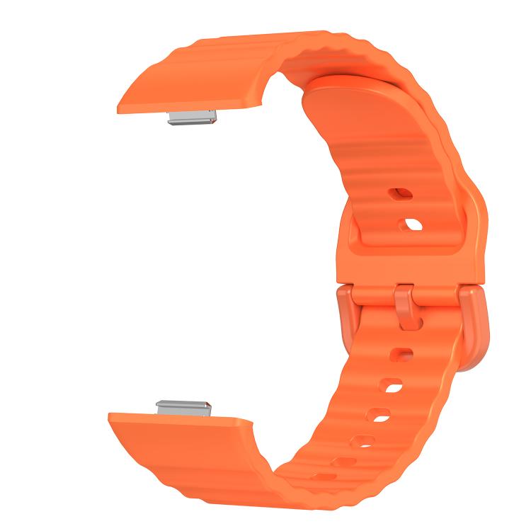 For Huawei Watch Fit 5 / Fit 5 Pro / Fit 4 Wave Texture Solid Color Silicone Watch Band