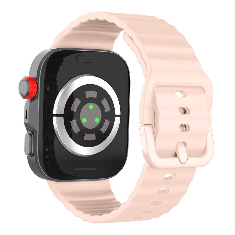For Huawei Watch Fit 5 / Fit 5 Pro / Fit 4 Wave Texture Solid Color Silicone Watch Band