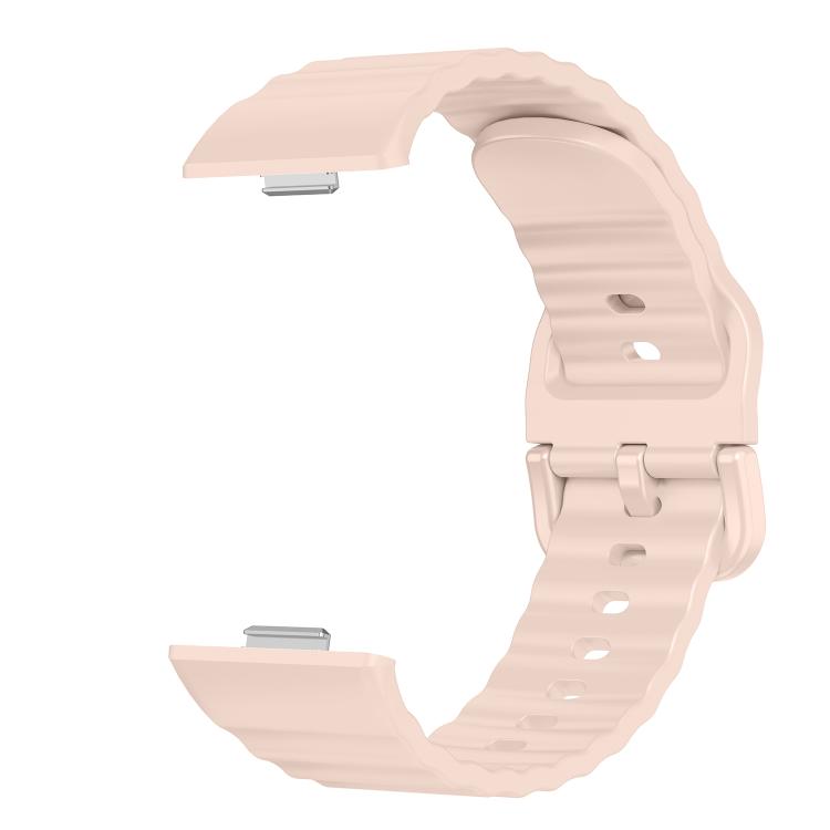 For Huawei Watch Fit 5 / Fit 5 Pro / Fit 4 Wave Texture Solid Color Silicone Watch Band