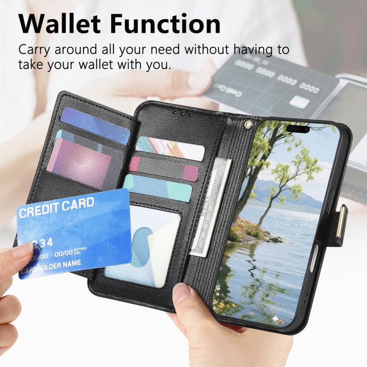 For Samsung Galaxy A36 5G Flowers Leaves Zipper Wallet Leather Phone Case with Strap