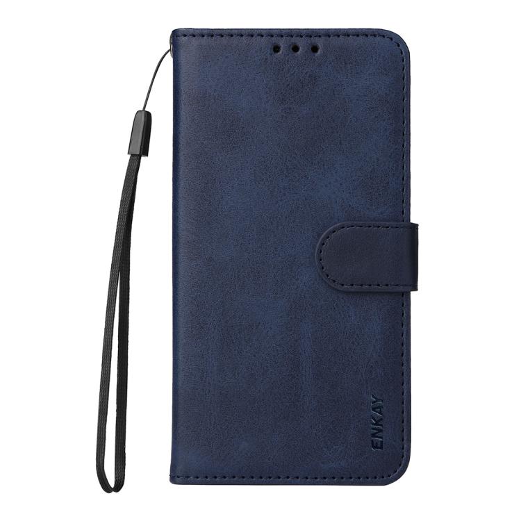 For iPhone 17 Pro Max ENKAY Card Wallet Calf Texture Leather Phone Case with Thickened Glue No White Edge Film
