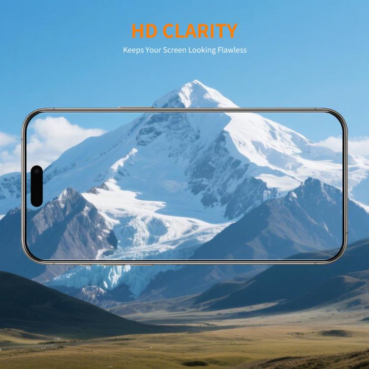 For iPhone 17 Pro Max ENKAY Thickened Glue No White Edge 9H Big Arc Edge High Aluminum-silicon Tempered Glass Film