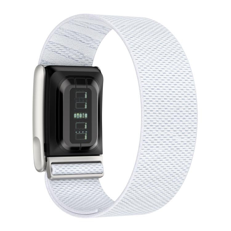 For Whoop 5.0 Elastic Force Decorative Design Nylon Watch Band Electrocardiogram