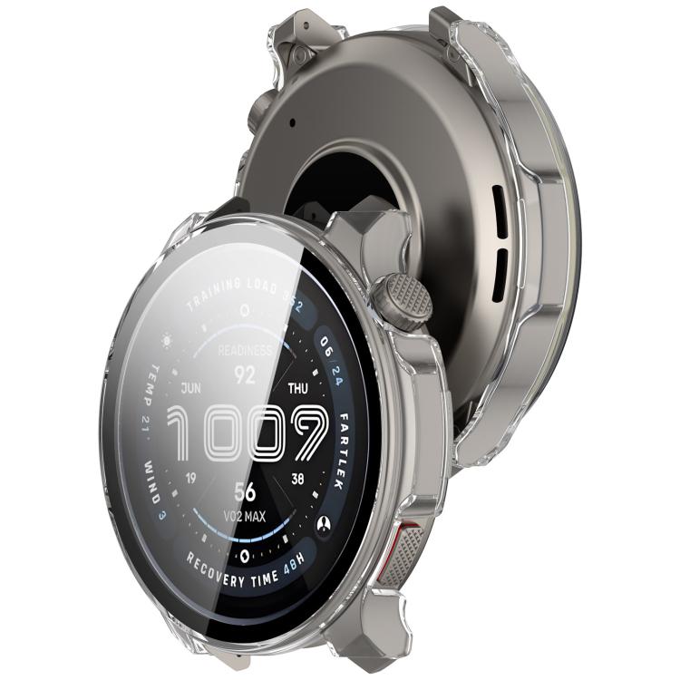 For Amazfit Balance 2 Tempered Film Integrated PC Watch Protective Case