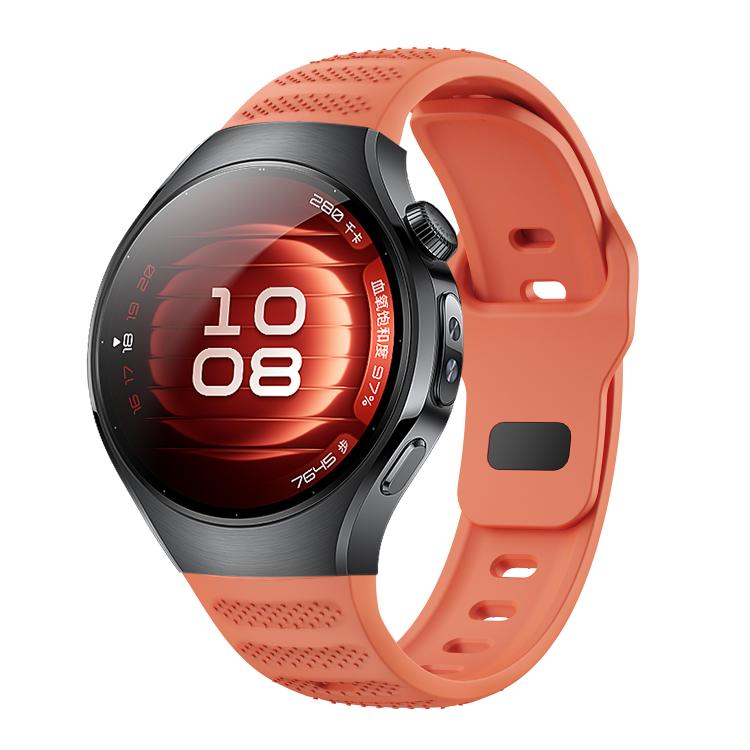 For Huawei Watch 5 42mm Dot Texture Reverse Buckle Silicone Watch Band