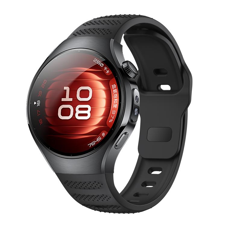 For Huawei Watch 5 42mm Dot Texture Reverse Buckle Silicone Watch Band