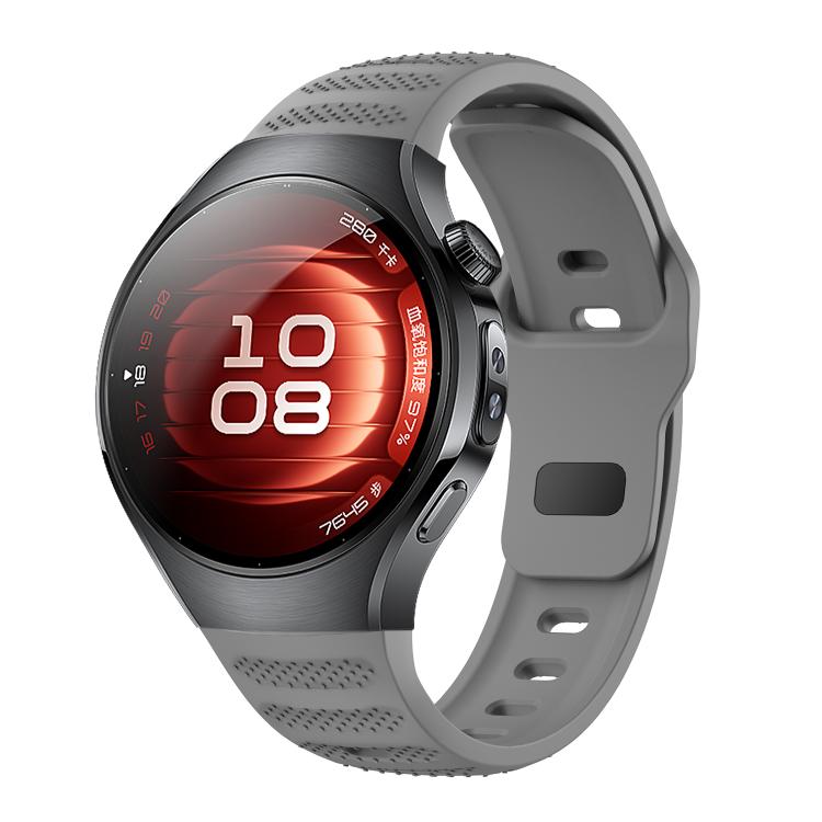 For Huawei Watch 5 42mm Dot Texture Reverse Buckle Silicone Watch Band