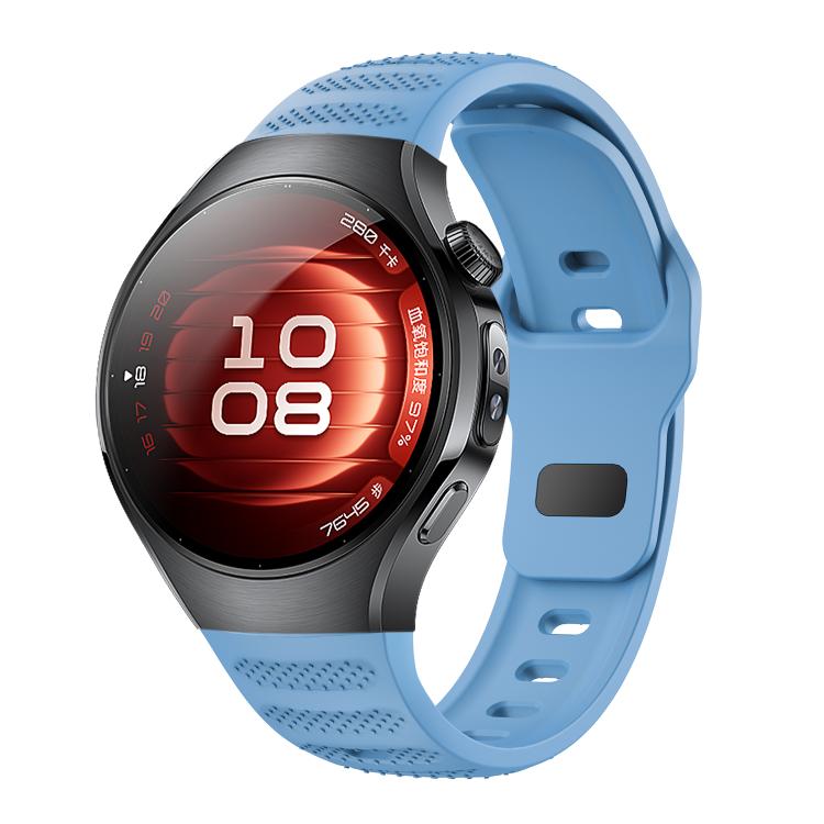 For Huawei Watch 5 42mm Dot Texture Reverse Buckle Silicone Watch Band