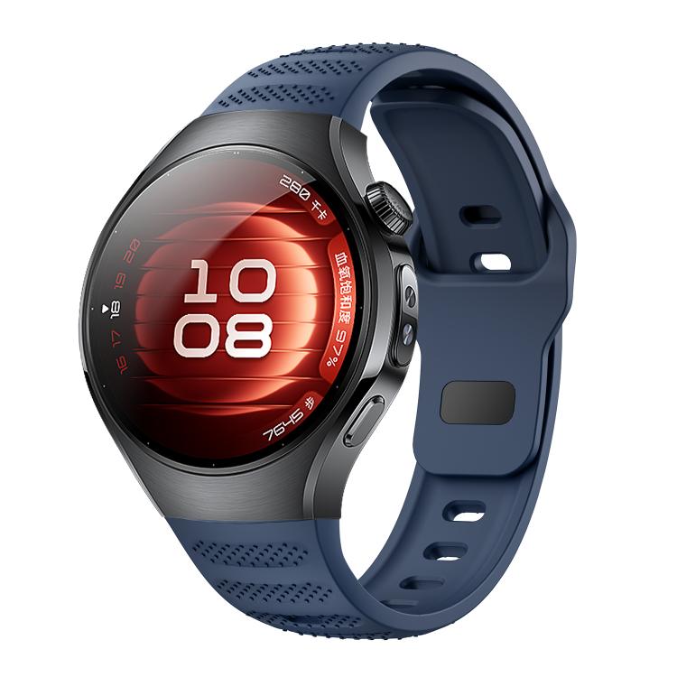 For Huawei Watch 5 42mm Dot Texture Reverse Buckle Silicone Watch Band