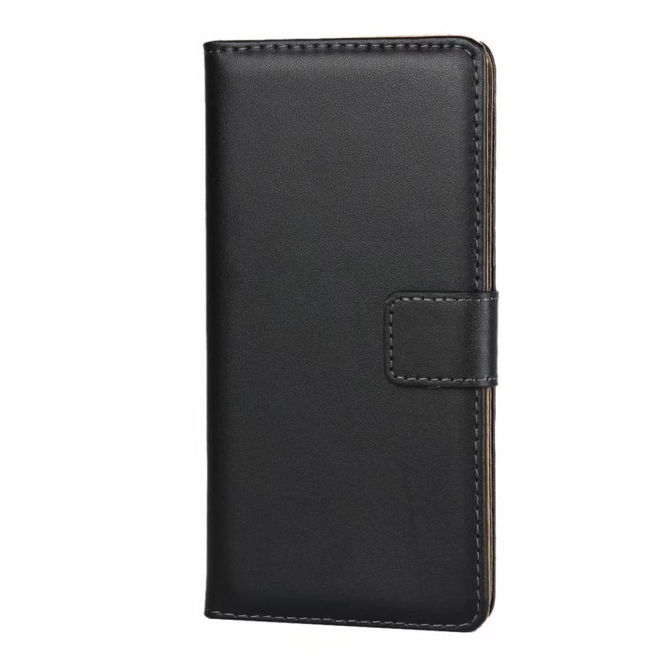 Leather Horizontal Flip Holster for Galaxy A20E with Magnetic Clasp and Bracket and Card Slot and Wallet(Black)