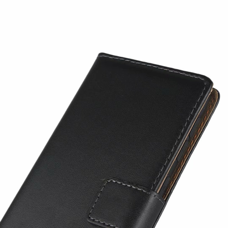 Leather Horizontal Flip Holster for Galaxy A20E with Magnetic Clasp and Bracket and Card Slot and Wallet(Black)