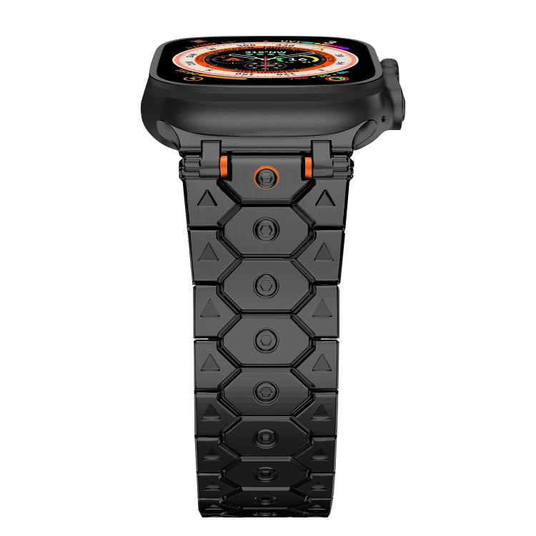 For Apple Watch 46mm / 49mm / 45mm / 44mm Octagonal Stainless Steel  Watch