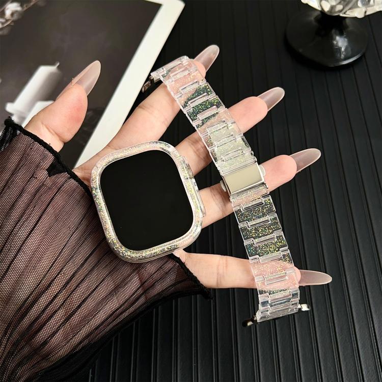 For Apple Watch 40mm / 41mm Chameleon PC Case Epoxy Resin Watch Band