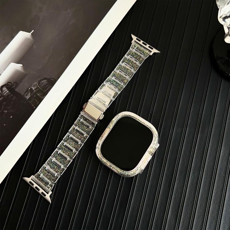 For Apple Watch 40mm / 41mm Chameleon PC Case Epoxy Resin Watch Band
