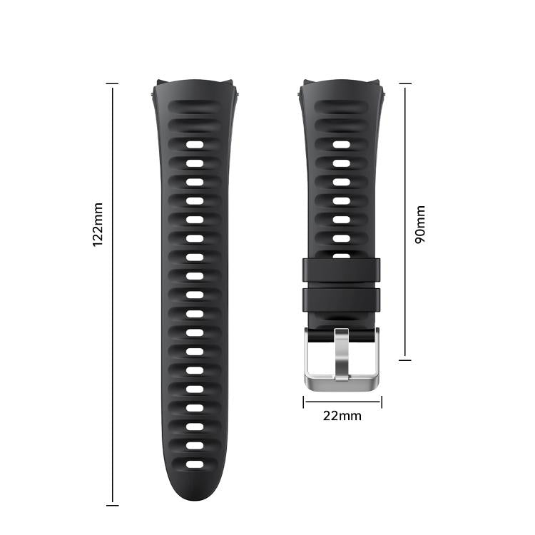 For Huawei Watch 5 46mm Corrugated Silicone Watch Band