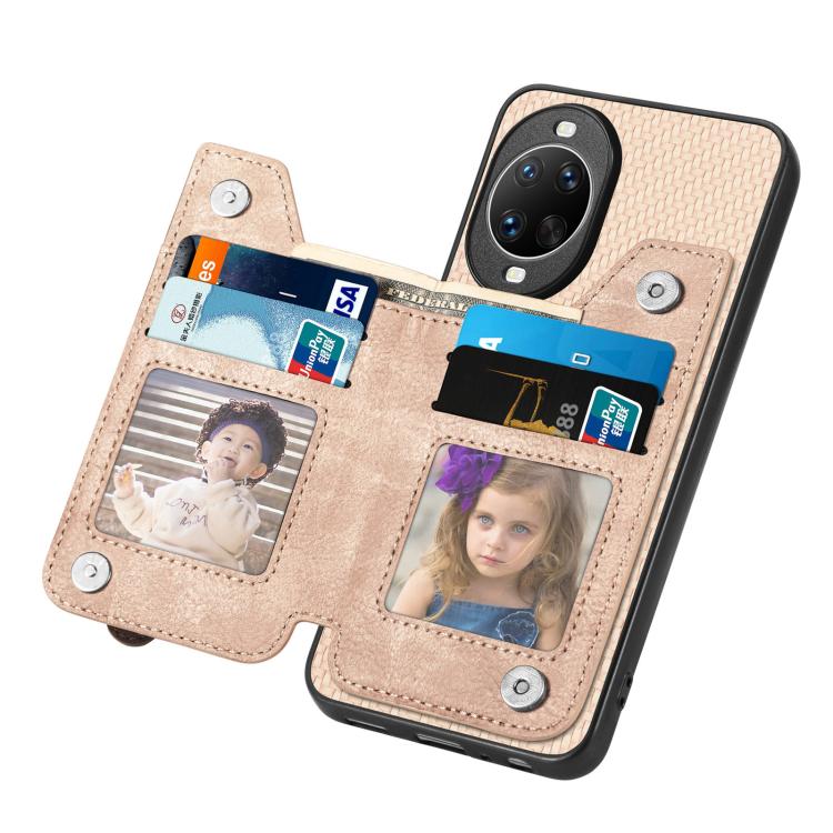 For Huawei nova 14 Carbon Fiber Horizontal Flip Zipper Wallet Phone Case