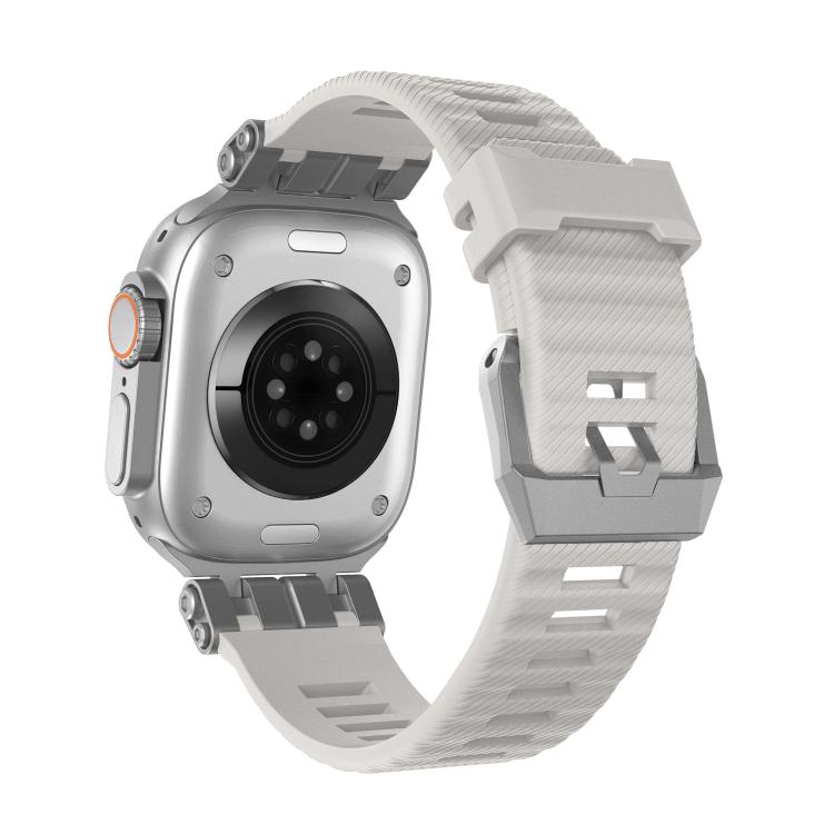 For Apple Watch 46mm / 49mm / 45mm / 44mm H016 Functional Series Twill Texture TPU Watch Band
