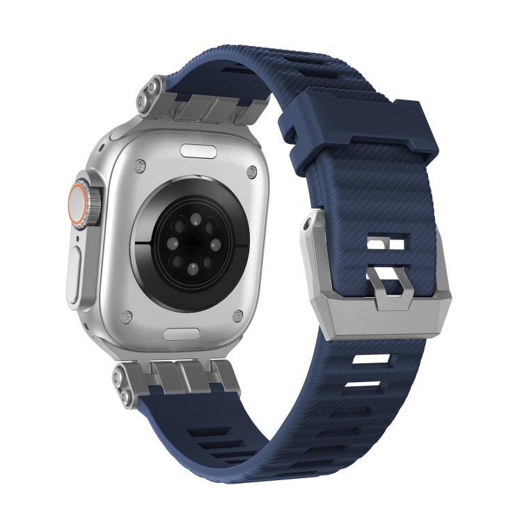 For Apple Watch 46mm / 49mm / 45mm / 44mm H016 Functional Series Twill Texture TPU Watch Band