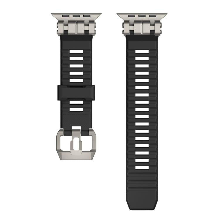 For Apple Watch 46mm / 49mm / 45mm / 44mm H016 Functional Series Twill Texture TPU Watch Band