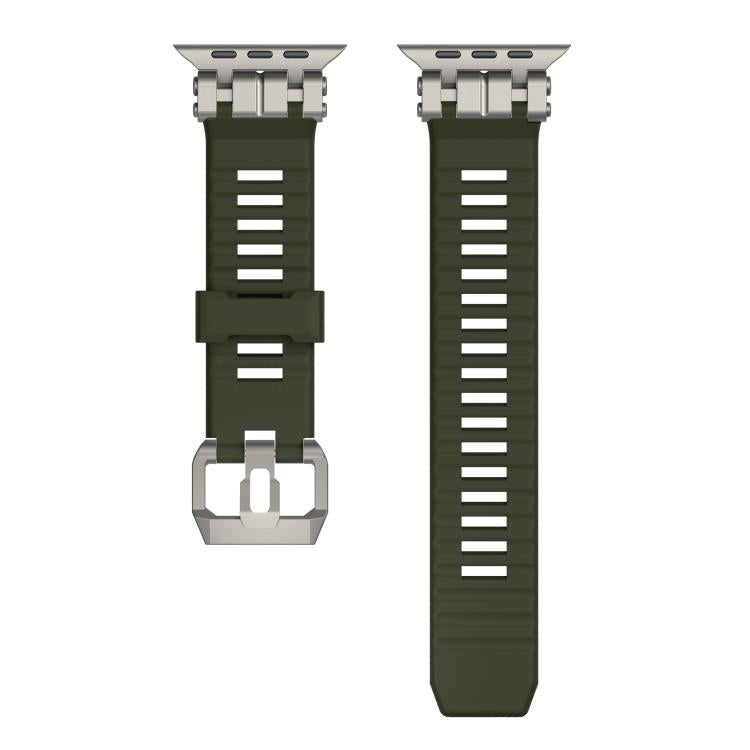 For Apple Watch 46mm / 49mm / 45mm / 44mm H016 Functional Series Twill Texture TPU Watch Band