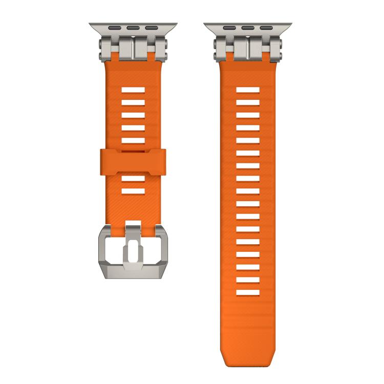 For Apple Watch 46mm / 49mm / 45mm / 44mm H016 Functional Series Twill Texture TPU Watch Band