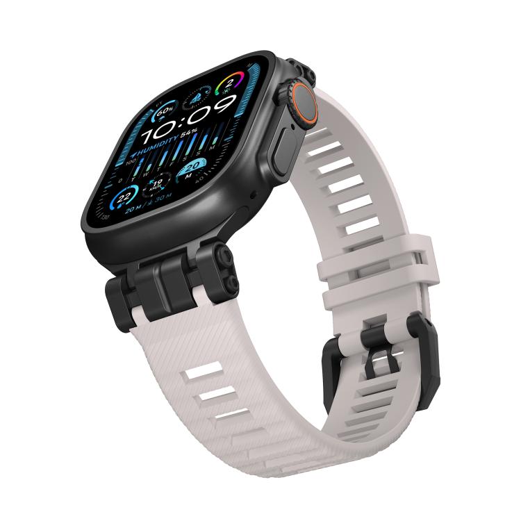 For Apple Watch 46mm / 49mm / 45mm / 44mm H016 Functional Series Twill Texture TPU Watch Band