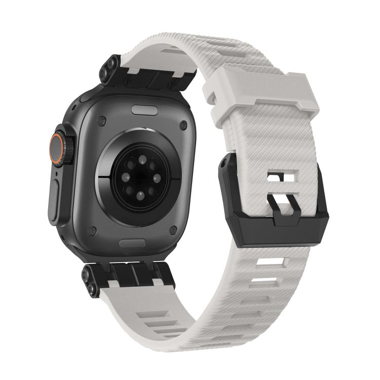 For Apple Watch 46mm / 49mm / 45mm / 44mm H016 Functional Series Twill Texture TPU Watch Band