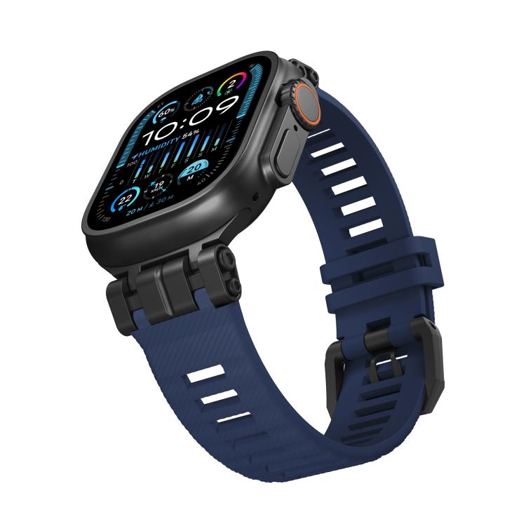 For Apple Watch 46mm / 49mm / 45mm / 44mm H016 Functional Series Twill Texture TPU Watch Band