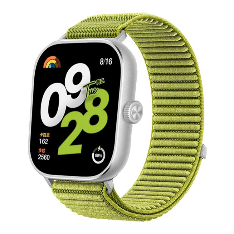 For Redmi Watch 6 / Watch 5 / Watch 4 Woven Nylon Hook And Loop Fastener Metal Interface Watch Band