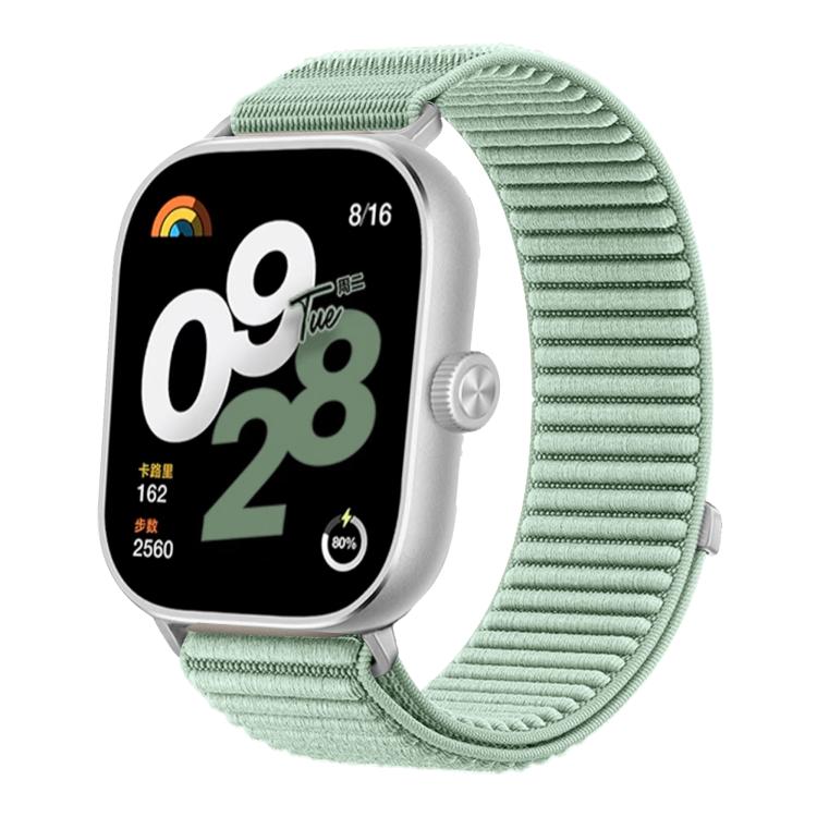 For Redmi Watch 6 / Watch 5 / Watch 4 Woven Nylon Hook And Loop Fastener Metal Interface Watch Band