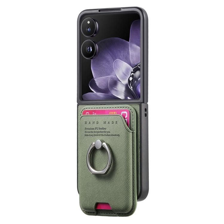 For Xiaomi Mix Flip Twill Fabric Card Bag Ring Magnetic Back Phone Case