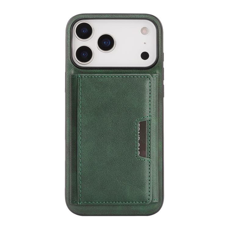 For iPhone 17 Pro Max Kalebol Strong Magnetic MagSafe Tri-Fold Wallet Leather Phone Case