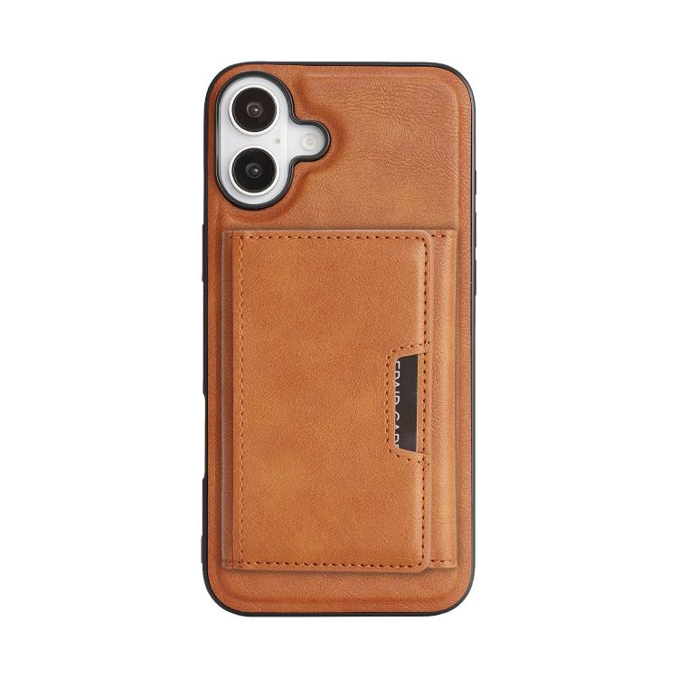 For iPhone 17 Kalebol Strong Magnetic MagSafe Tri-Fold Wallet Leather Phone Case