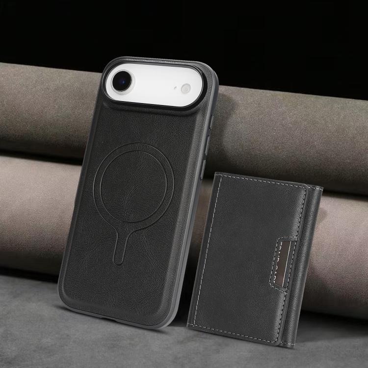 For iPhone Air Kalebol Strong Magnetic MagSafe Tri-Fold Wallet Leather Phone Case