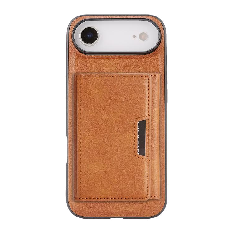 For iPhone Air Kalebol Strong Magnetic MagSafe Tri-Fold Wallet Leather Phone Case