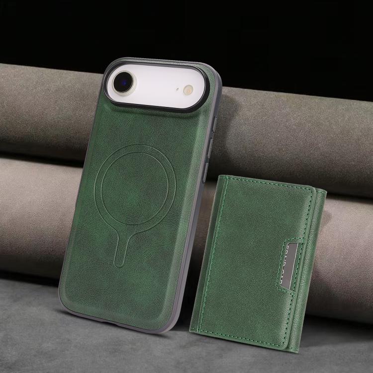 For iPhone Air Kalebol Strong Magnetic MagSafe Tri-Fold Wallet Leather Phone Case