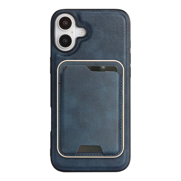 For iPhone 17 Kalebol Slim MagSafe Ring Magnetic Card Bag Leather Phone Case