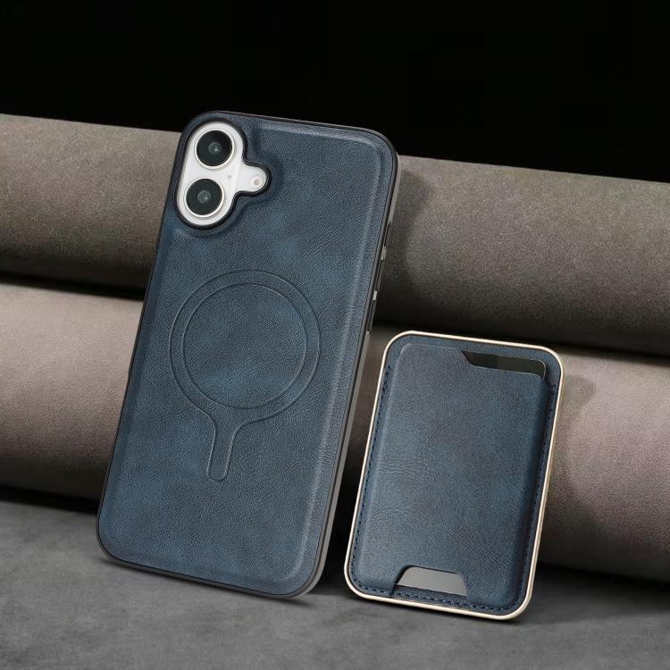 For iPhone 17 Kalebol Slim MagSafe Ring Magnetic Card Bag Leather Phone Case